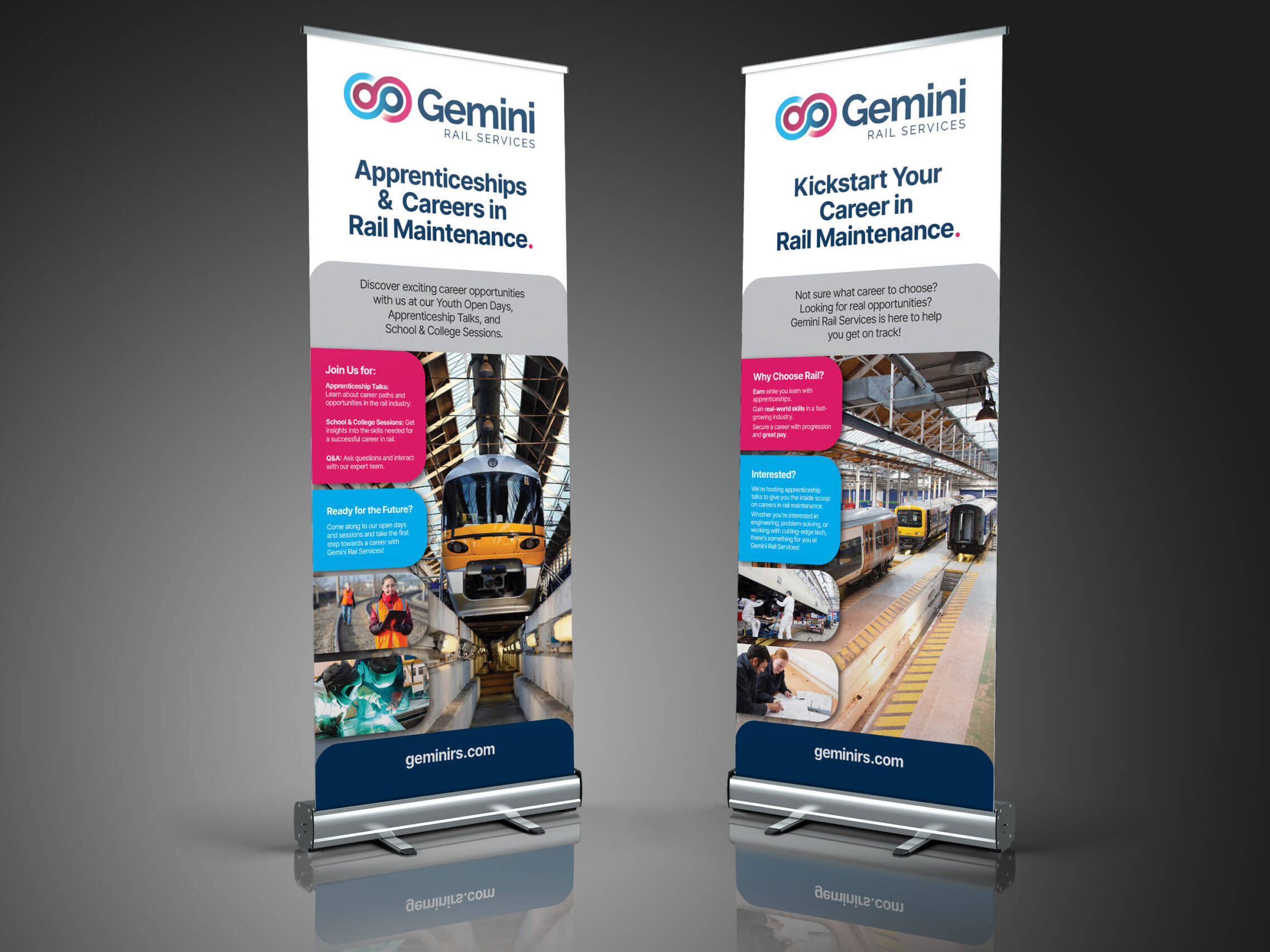 Gemini Rail Services Roller Banner 01